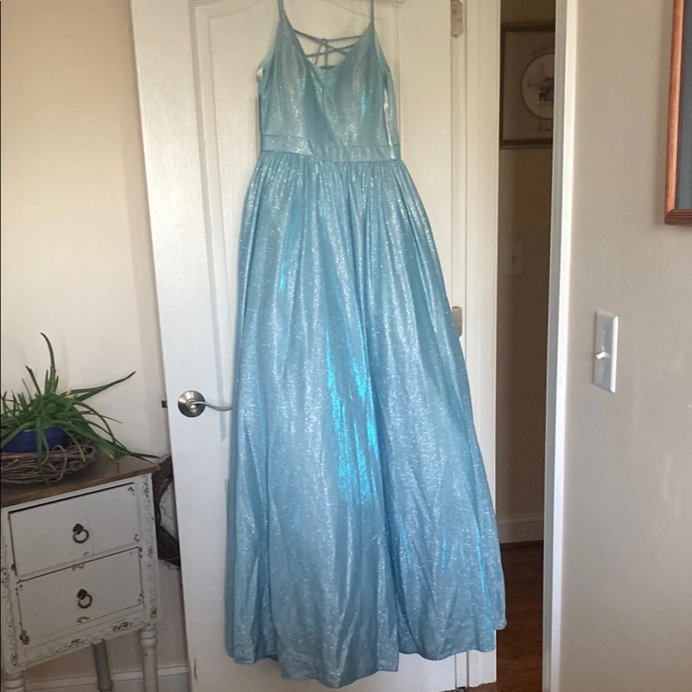 strapless open back dress Glitter Plus Size Formal Prom Long Dress by LaDivine C148C – The Dress  Outlet